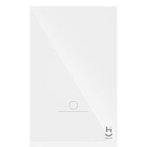 Interruptor Inteligente 1 Tecla Conexão Zigbee Compatível Com Assistente De Voz Ios E Android Branco - Geonav