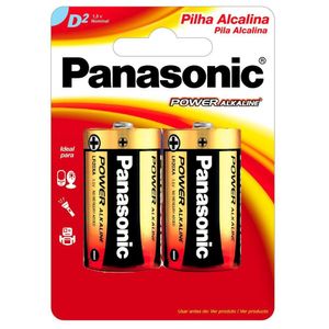 Pilha Alcalina Grande D Com 2 Lr20xab-2b