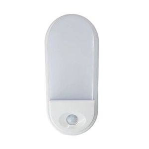 Luminária Tartaruga Com Sensor De Presença Embu Led Branca - 15w - 6500k Luz Branca
