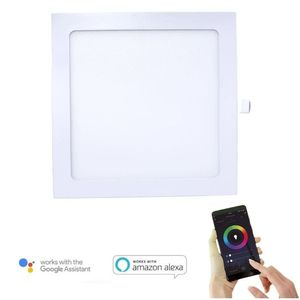Luminária Smart Wi-fi Quadrada De Embutir Elgin - 22cm - 18w