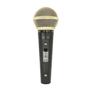 Microfone Dinamico Profissional Leson Sm58 Plus Preto