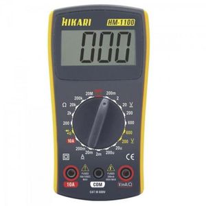 Multímetro Digital Hikari Hm1100 Amarelo-cinza