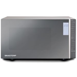 Micro-ondas Brastemp 32 Litros Cor Inox Espelhado Com Grill E Painel Integrado - Bmg45ar