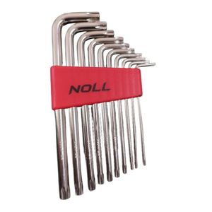 Jogo De Chaves Torx Longa Noll Cromo Vanadium -10 Peças