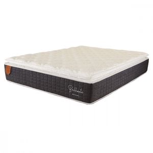 Colchão King Brilhante 193x203x30cm Mola Ensacada Prorelax Grafite Com Branco