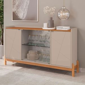 Kit Sala De Estar Ramos Off White Cedro