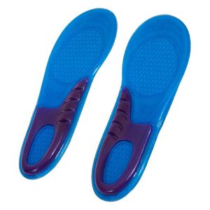 Par De Palmilhas Sml De Gel Silicone Ortopédica Respirável Azul