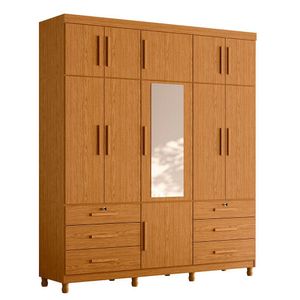 Guarda-roupa Triton Plus Albatroz 11 Portas 6 Gavetas Cinamomo
