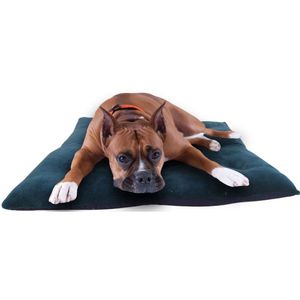 Almofada Pet Tufão Gg Luxo Confortavel Macia Gato E Cachorro Verde Escuro