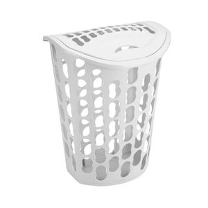 Cesto Telado Com Tampa Injeplastec - 40 Litros - Branco