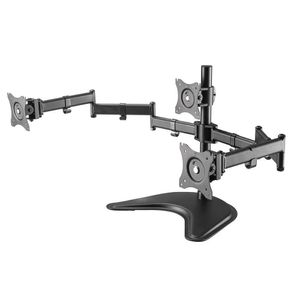 Suporte 3 Monitores De Mesa 13 A 27 Braço Articulado Ctm-trio
