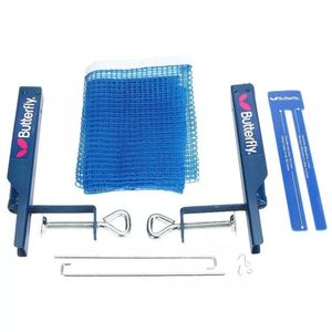 Suporte E Rede De Tênis De Mesa Net Pole Set Butterfly Preto-azul