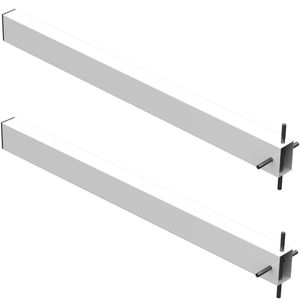 2 Suportes Pia Chumbar Bancada Mesa 40 Cm - Branco