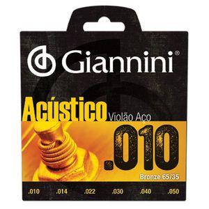 Corda Para Violao Giannini Geswam Bronze Acustica 65-35