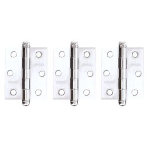 Dobradiça Sem Rolamento Inox Polido Pado 3530 - 3.1-2 Com 3 Unidades