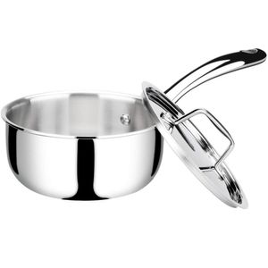 Duxtop Panela Inox Tri-ply Com Tampa 1.6l, Compatível Com Indução