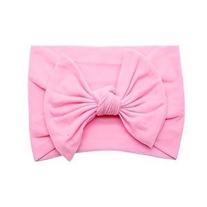 Laços De Cabelo Infantil Menina Turbantes De Bebê Fixa Grossa Rosa Tulipa