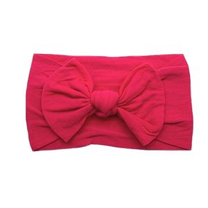 Laços De Cabelo Infantil Menina Turbantes De Bebê Fixa Grossa Pink