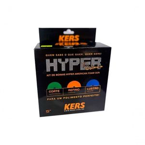 Kit De Boinas Hyper 5 Polimento Corte Refino Lustro Kers
