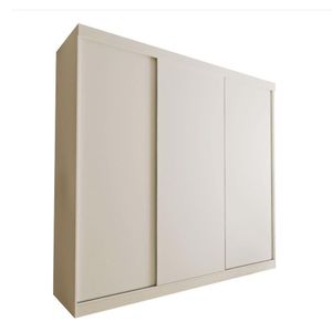 Guarda Roupa 3 Portas De Correr 4 Gavetas Cronos Minastex Branco