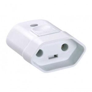 Plug 2p 20a Pad 180º Femea Branca Tramontina