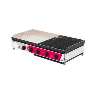 Chapa Mista Char Broiler A Gás Em Aço Inox Para Grelhados E Frituras PRCB-210 Progás