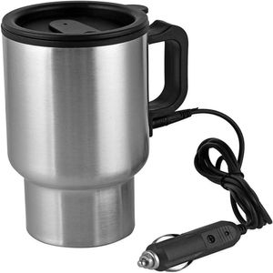 Caneca Eletrica 12v Jarra Inox Termica Carro Garrafa Aquecedor Copo Aquecimento Automotivo Caminhao Barco