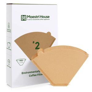 Maestri House Filtros De Café Em Cone Não Branqueados 1-4 Xícaras, 100 Unid.