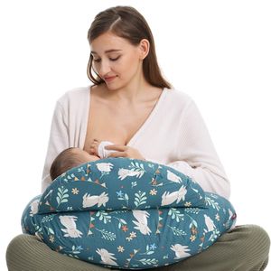 Momcozy Plus Size Almofada De Amamentação Com Cobertura Removível, Rabbit Fairy Tales