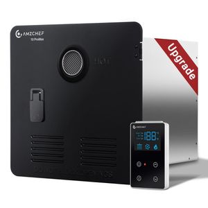 Aquecedor De água Amzchef Para Rv Sem Tanque, 65.000 Btu, 3.9 Gpm (preto)