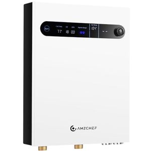 Amzchef Aquecedor De água Instantâneo Sem Tanque 27kw 240v Com Display Led