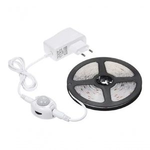 Fita Led Com Sensor De Movimento Luckfoyou 12v 1m - 3000k Luz Amarela
