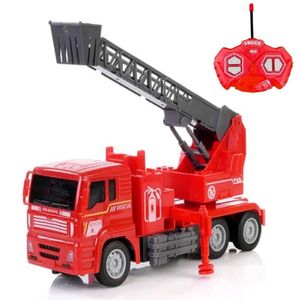 Caminhão Controle Remoto Bombeiros Com Luz Som E Guindaste