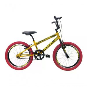 Bicicleta Infantil Aro 20 Cross Bmx Turn Up - Route Amarelo