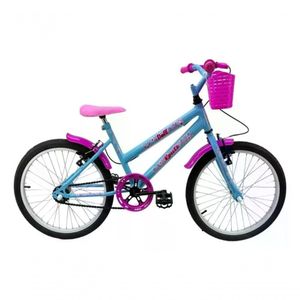 Bicicleta Infantil Aro 20 Doll Sem Rodinhas Azul-celeste