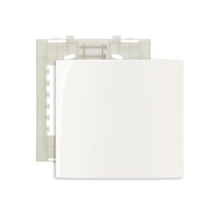 Placa 4x4 Cega C/ Suporte Branca Sleek Margirius 16022