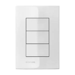 Placa Cega 4x2 C/ Suporte Branco Iris Soprano