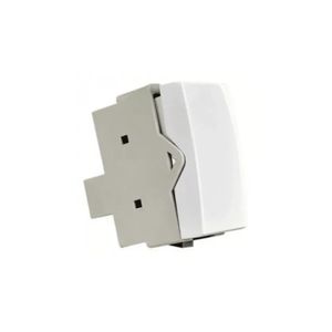 Modulo Interruptor Simples Branco Sleek Margirius 16062