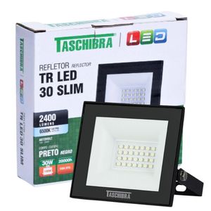 Refletor Led Tr Slim 30w 6500k Taschibra