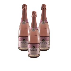 Kit 3 Espumante Monte Paschoal Moscatel Rosé 750 Ml