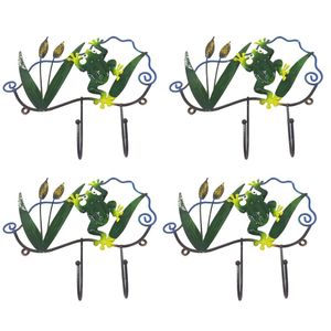 Gancho Ferro Enfeite Sapo Kit 4 Uni Porta Chaves Chapeu Bone Decoraçao Parede Pendura Casa Quarto Sala