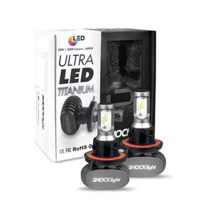 Kit Lâmpadas Ultra Led H13 Titanium 6000k Lumens 50w 12v