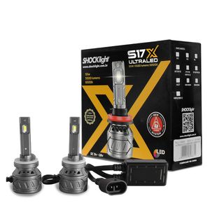 Kit Lâmpadas Ultra Led H27 S17x 6500k 5500 Lumens 55w Canbus