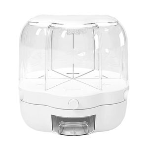 Dispenser Alimentos 6 Divisoes Porta Tempero Giratorio Graos Feijao Arroz Cozinha Condimentos Cereais Multiuso