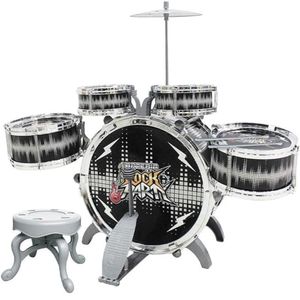 Bateria Infantil Rock Party Preta
