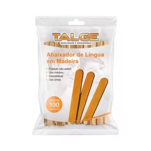 Abaixador De Língua Palito Em Madeira (2pct C-100) - Talge