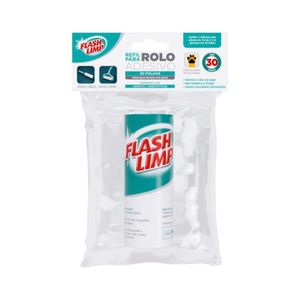 Refil Para Rolo Adesivo 30 Folhas Flash Limp
