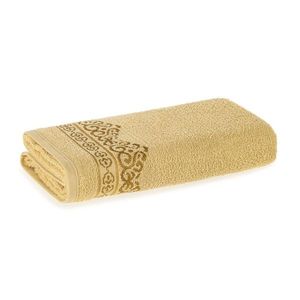 Toalha De Banho Fio Cardado Mayan Duna/dourado