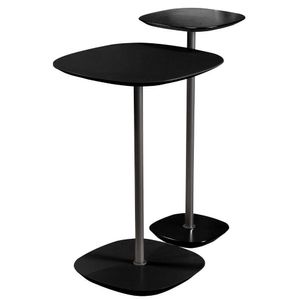 Conjunto 2 Mesa Lateral Florença Preto Em Metal Preto