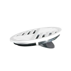 Grelha Com Fecho Automático Redondo Estrela 15x15cm Branco